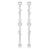 Constella Pierced Drop Earrings White Pearl
